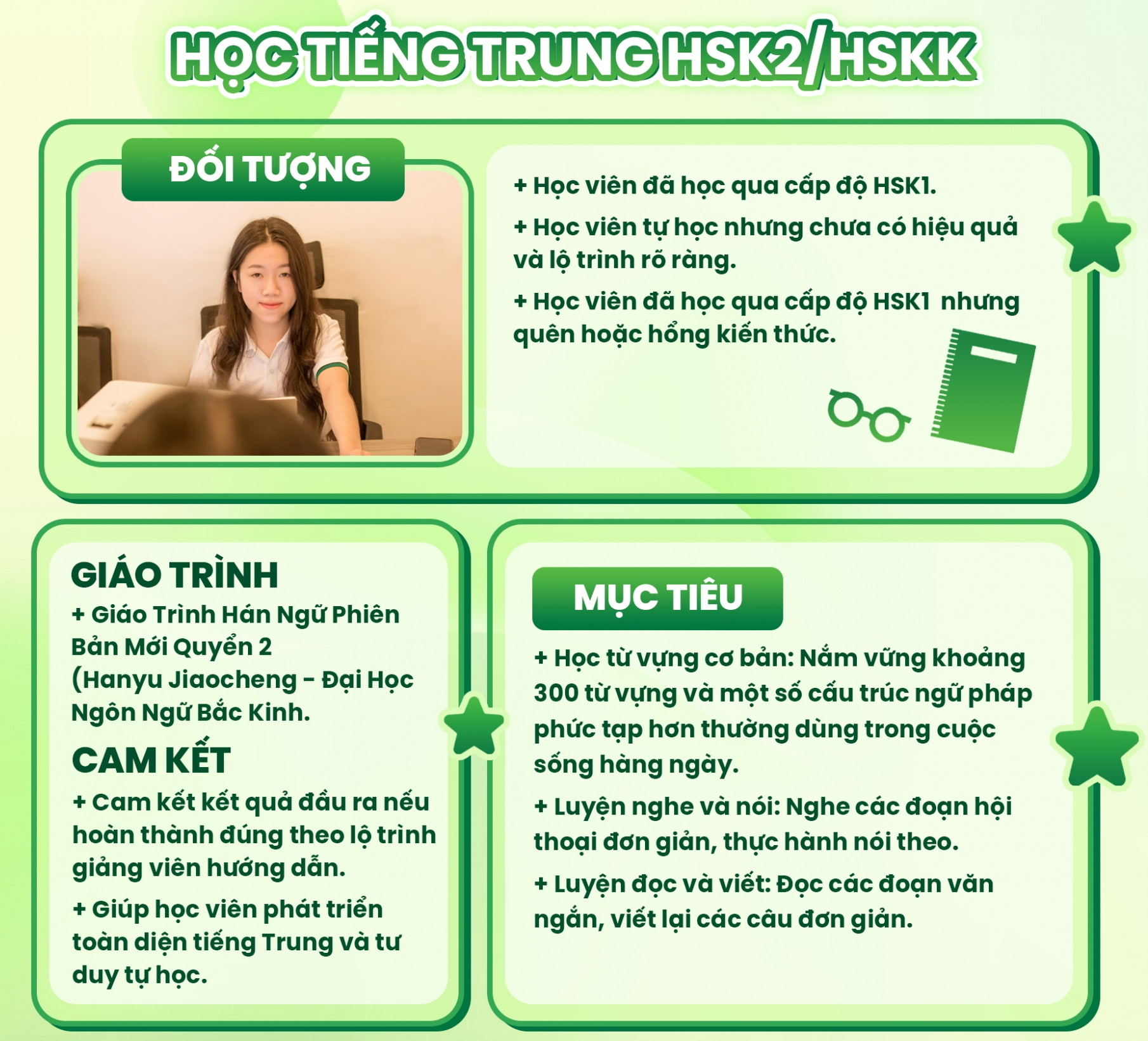 Khóa học tiếng Trung HSK2